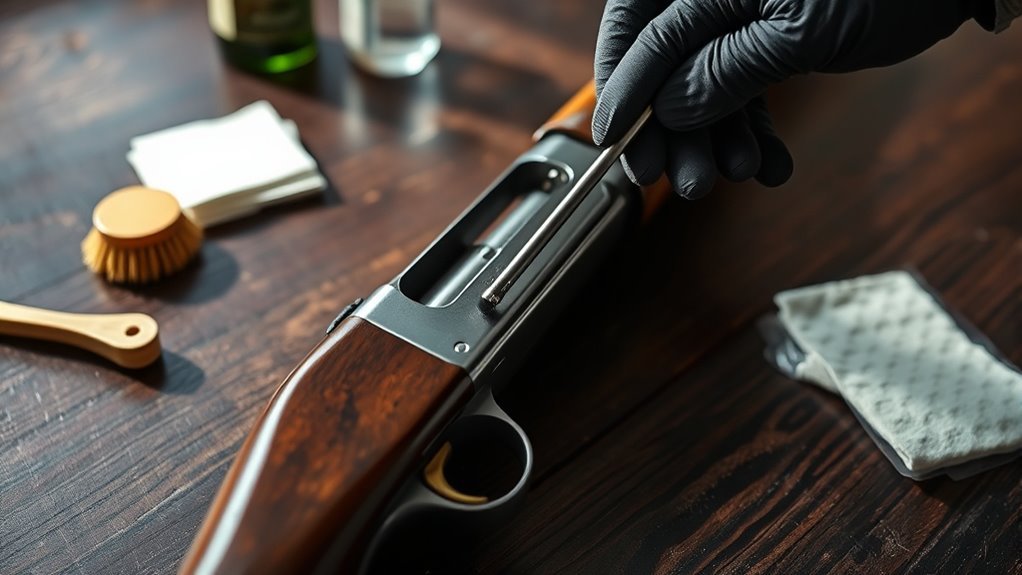 clean rifle in three steps