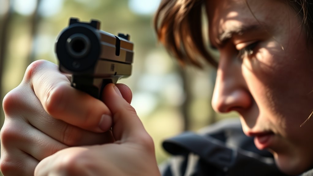 close one eye shooting