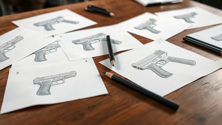 draw a pistol step by step