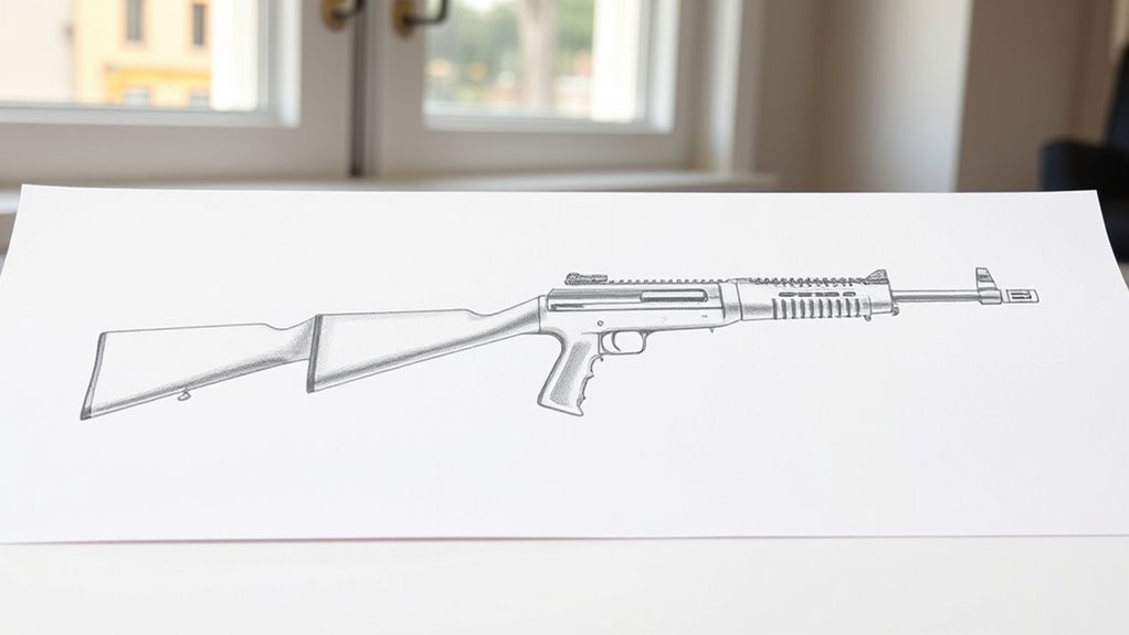 draw a rifle step by step