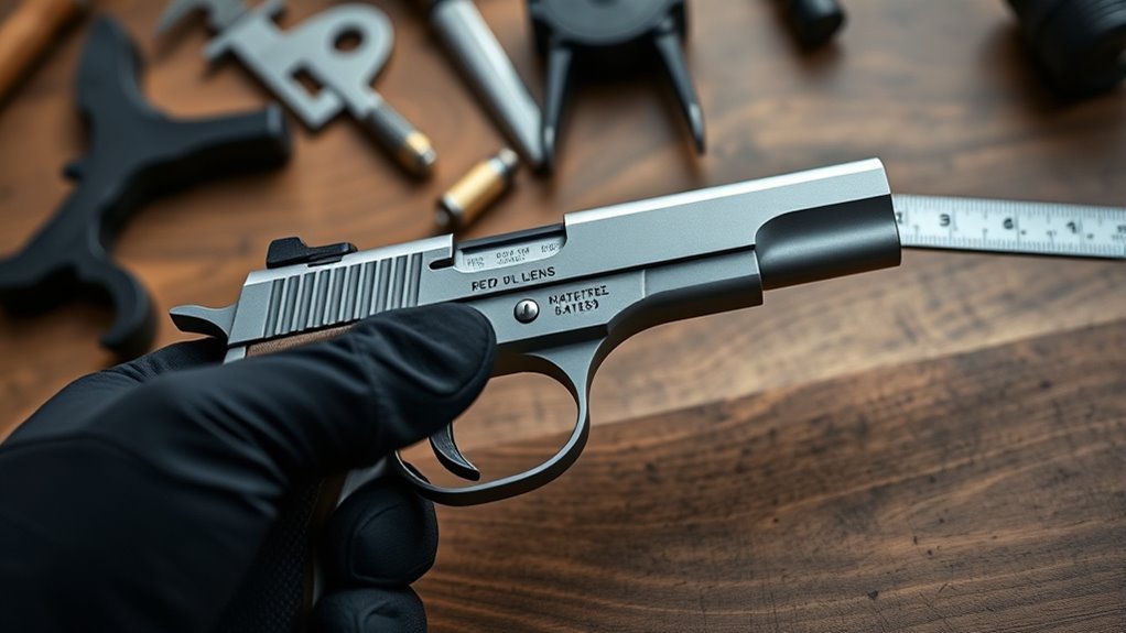 measure pistol barrel length