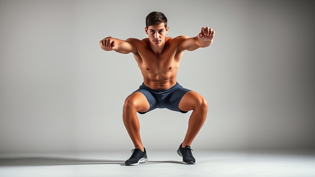 performing a single leg squat