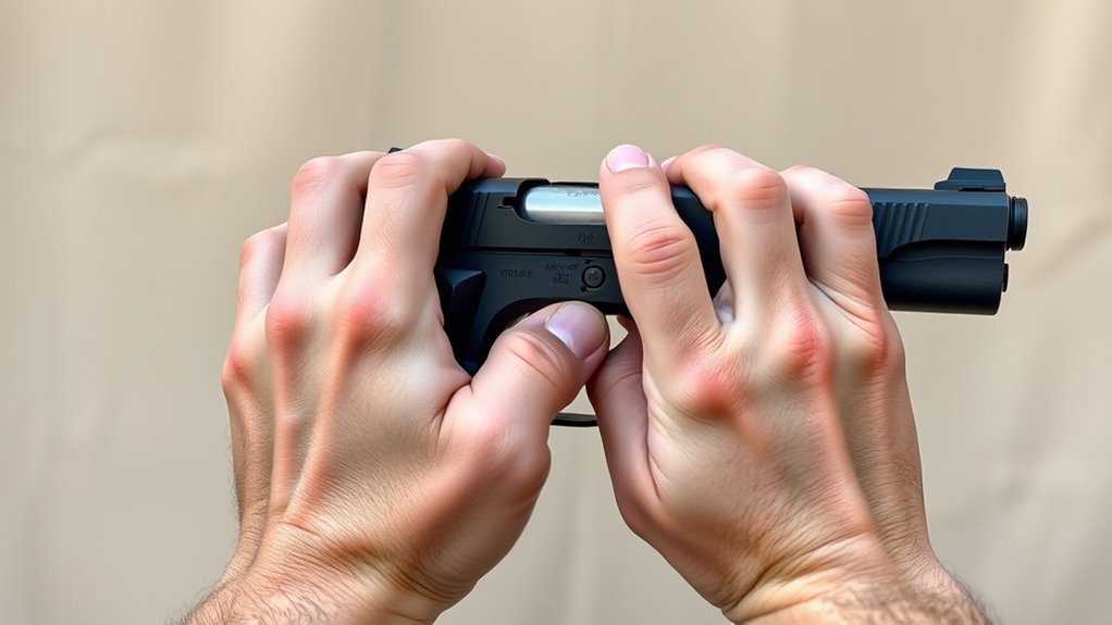 proper pistol grip technique