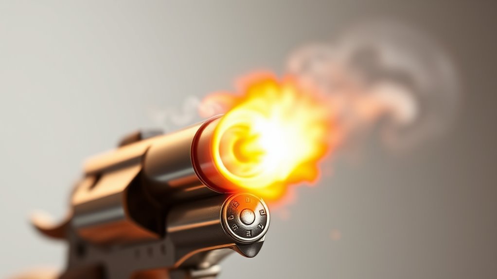 blank cartridges produce loud bangs