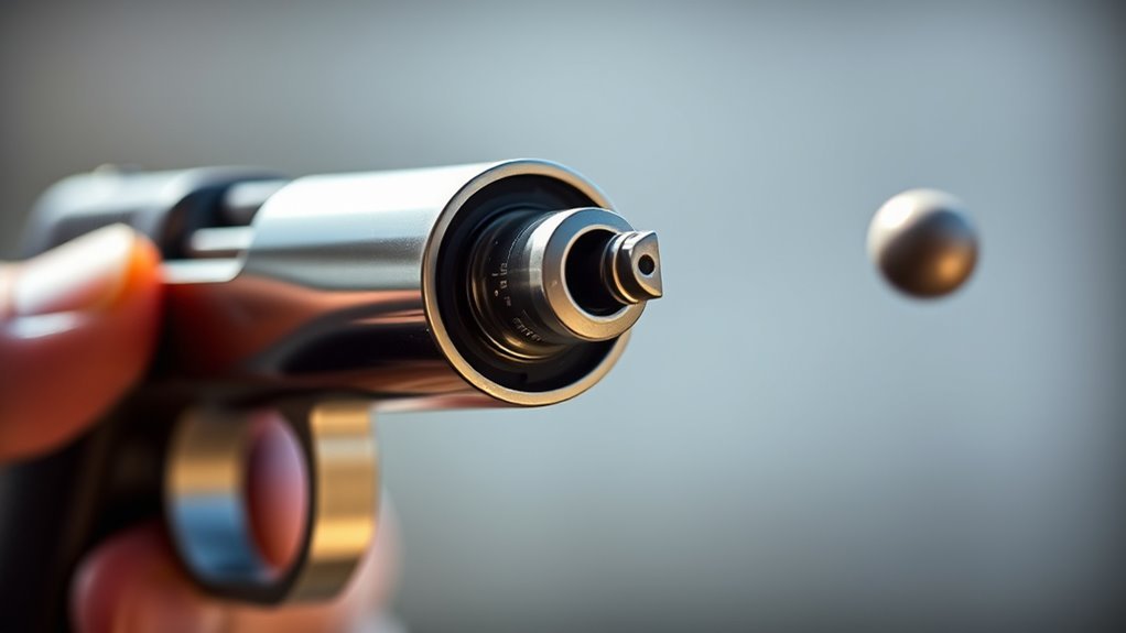 compressed air propels projectiles