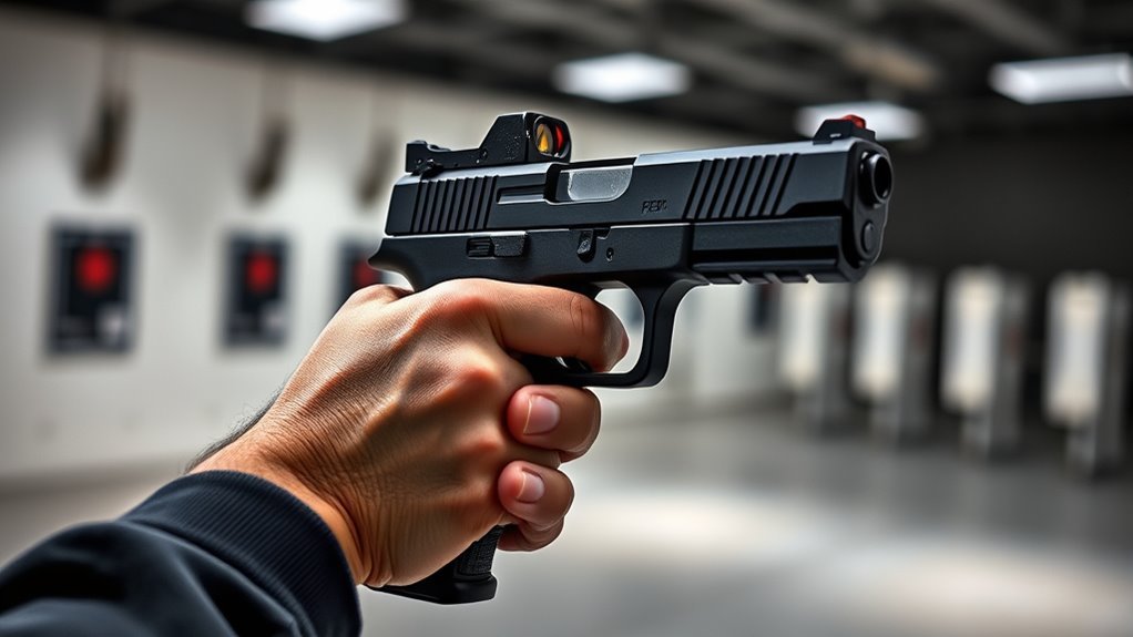 consistent grip and stance