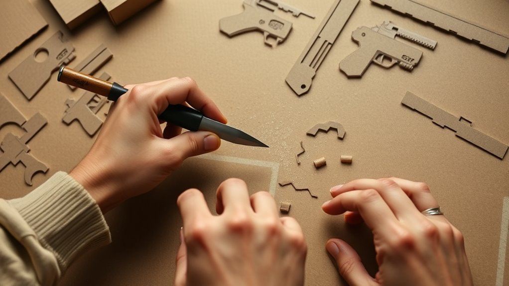 create precise cardboard templates