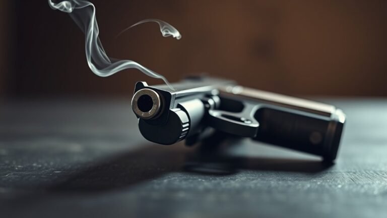 moderately loud pistol sound