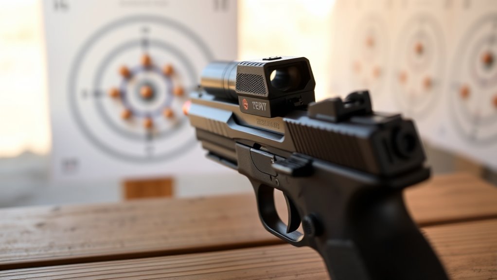 optimal pistol red dot zero
