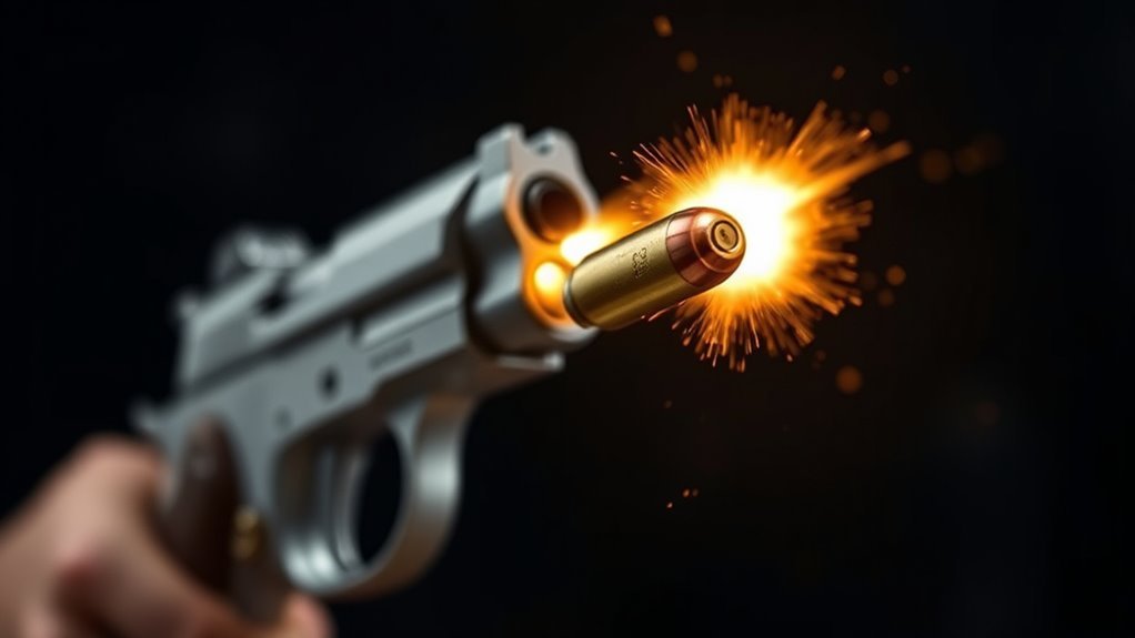 pistol bullet speed range