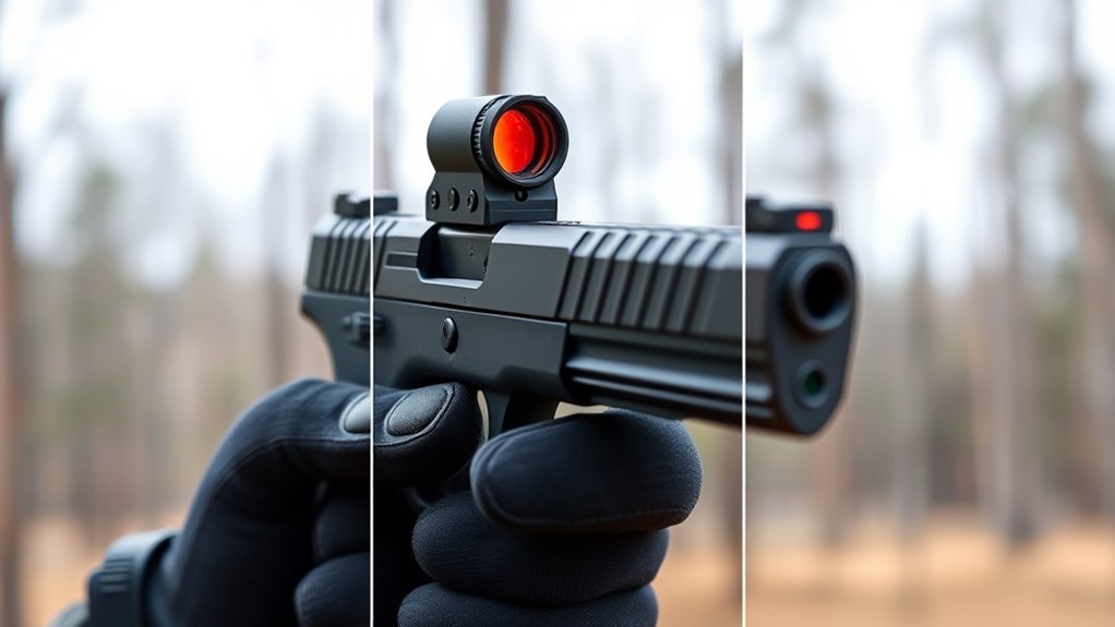 pistol red dot alignment