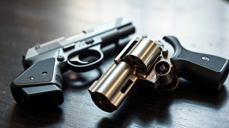 pistol vs revolver differences