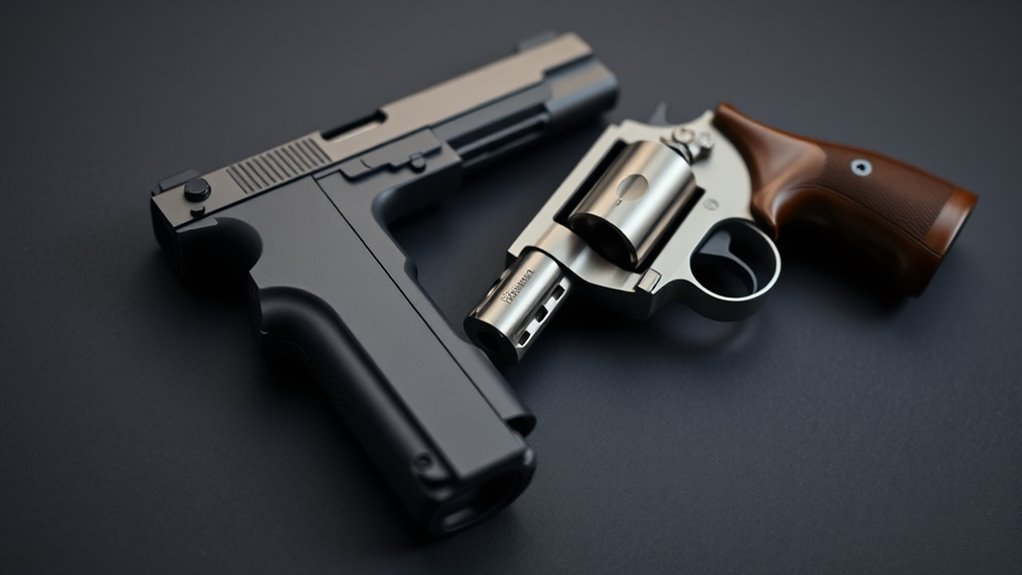 pistol vs revolver differences