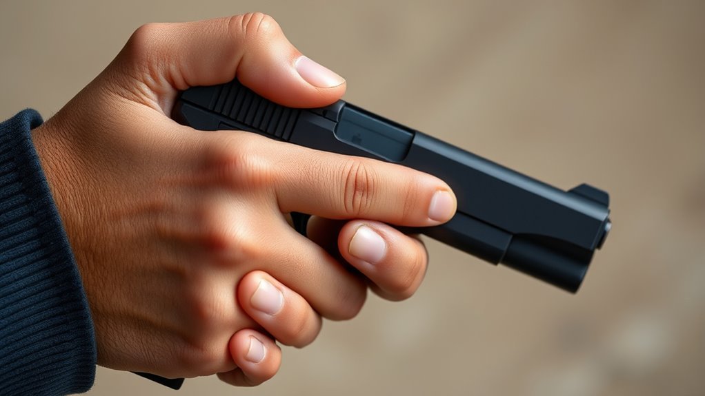support hand thumb alignment