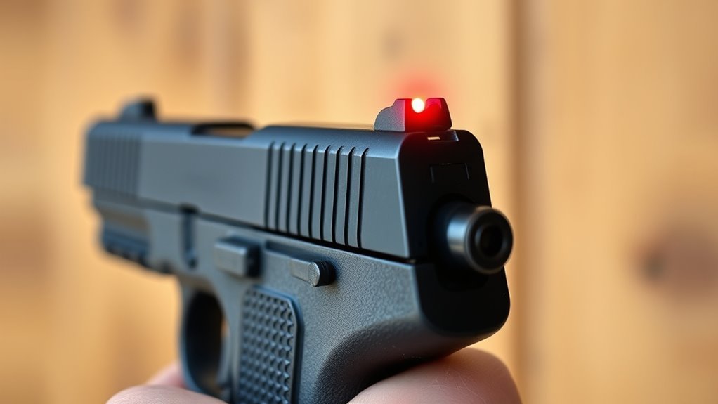 align laser above front sight