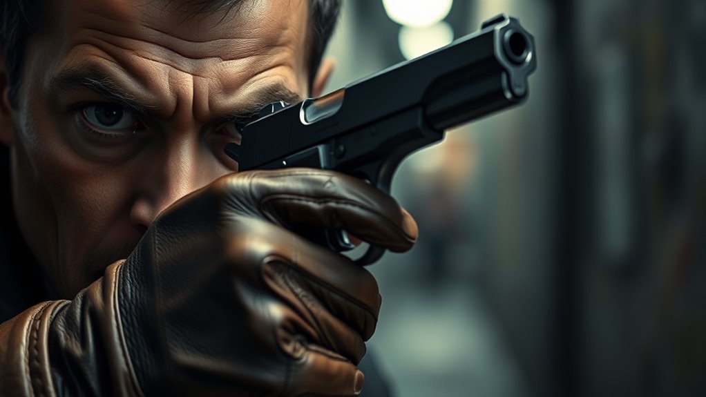 beaten with a gun