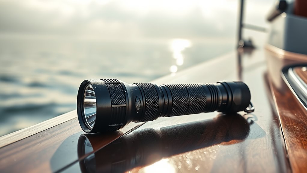 bright durable reliable boat flashlight
