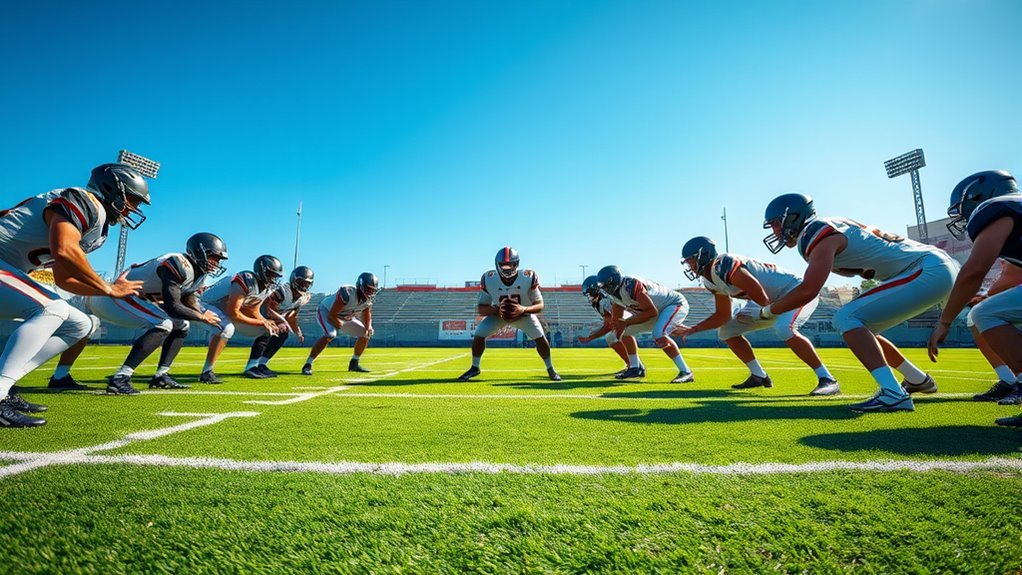 executing pistol offense formation