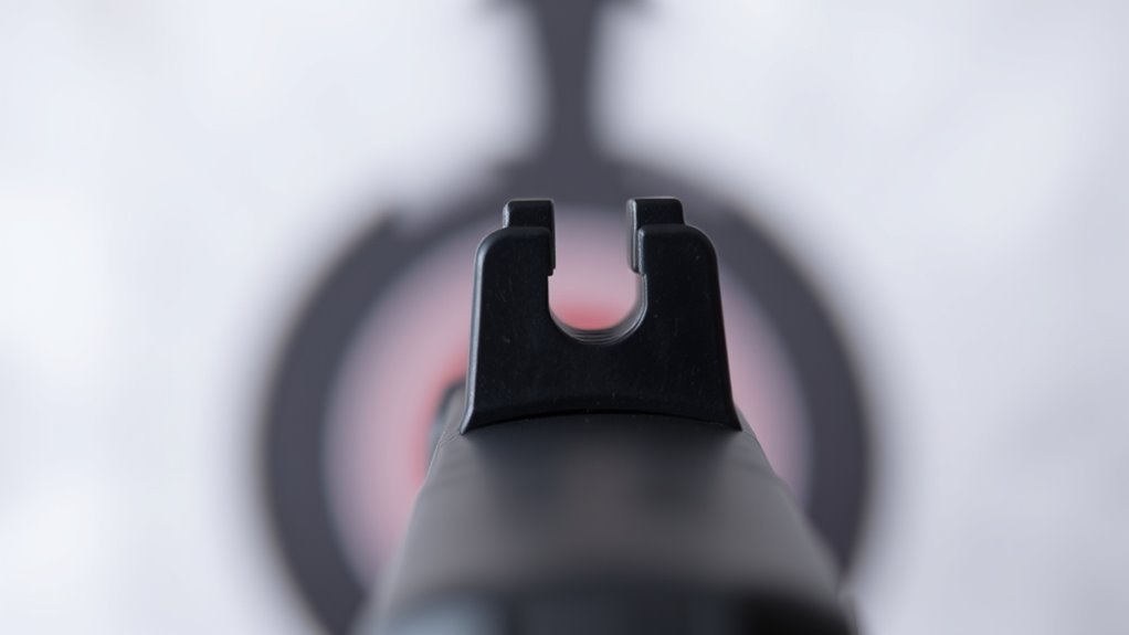 focus on front sight