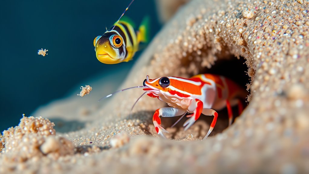 gobies alert pistol shrimp