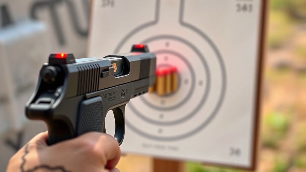 initial shots reveal sight alignment