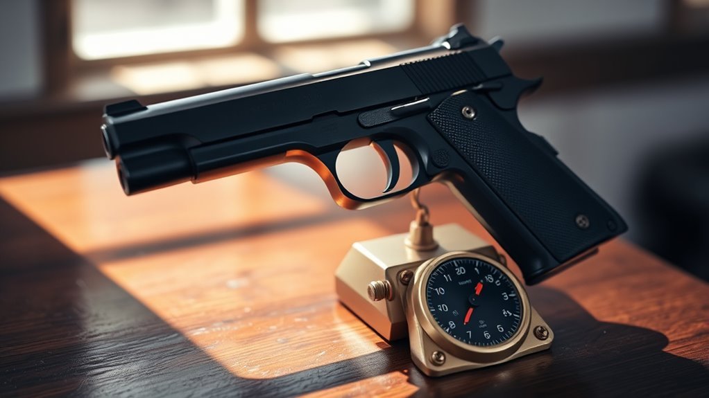 measuring pistol weight accurately