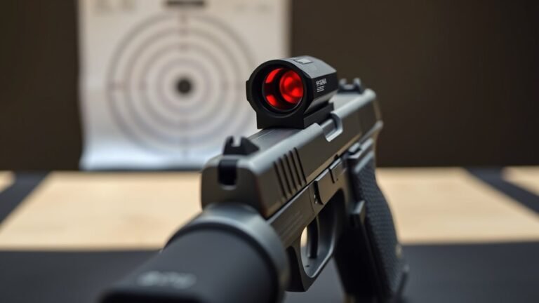 pistol red dot sighting
