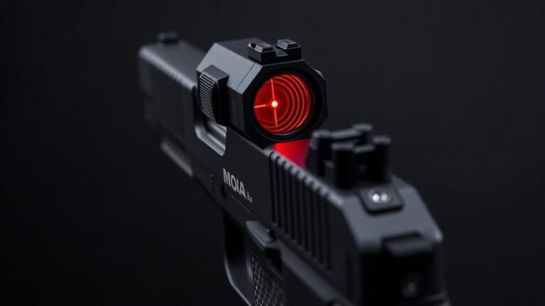 pistol red dot sighting