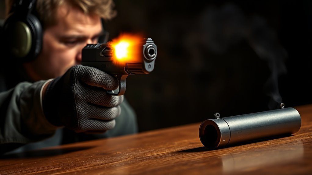 reduce pistol noise levels