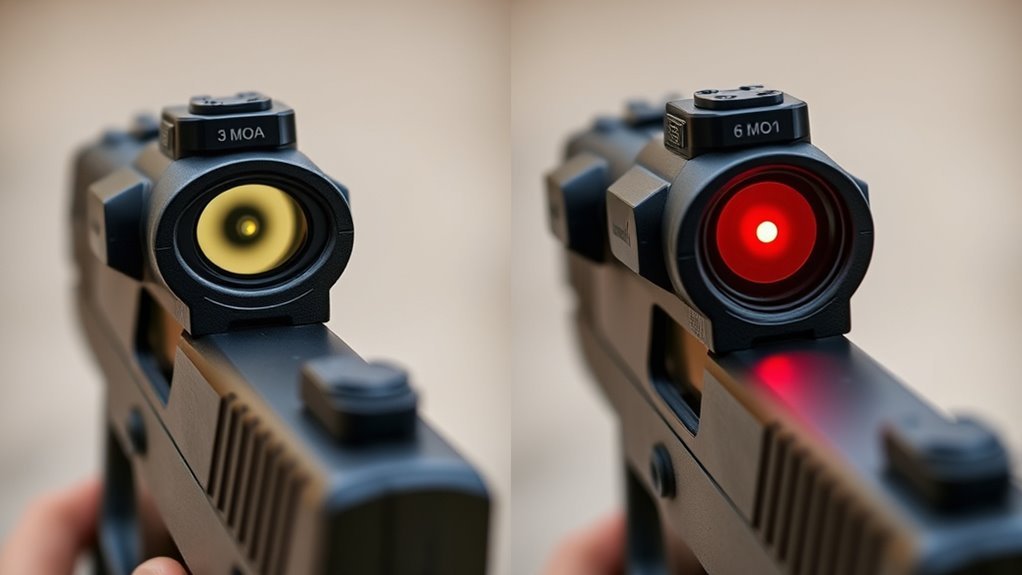 reticle size and precision