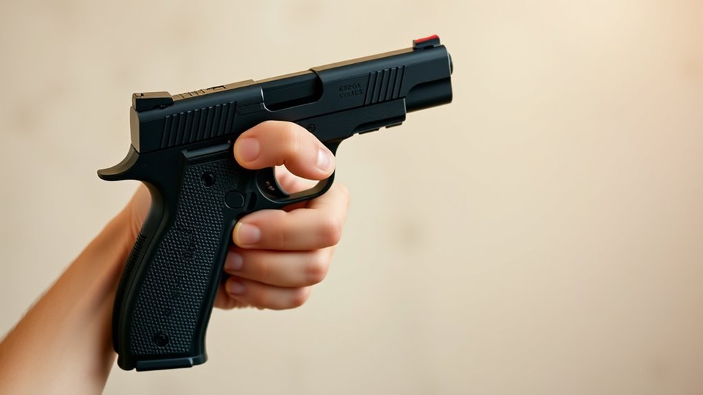 secure lower finger grip