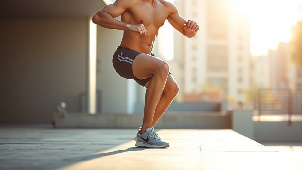 single leg squat exercise