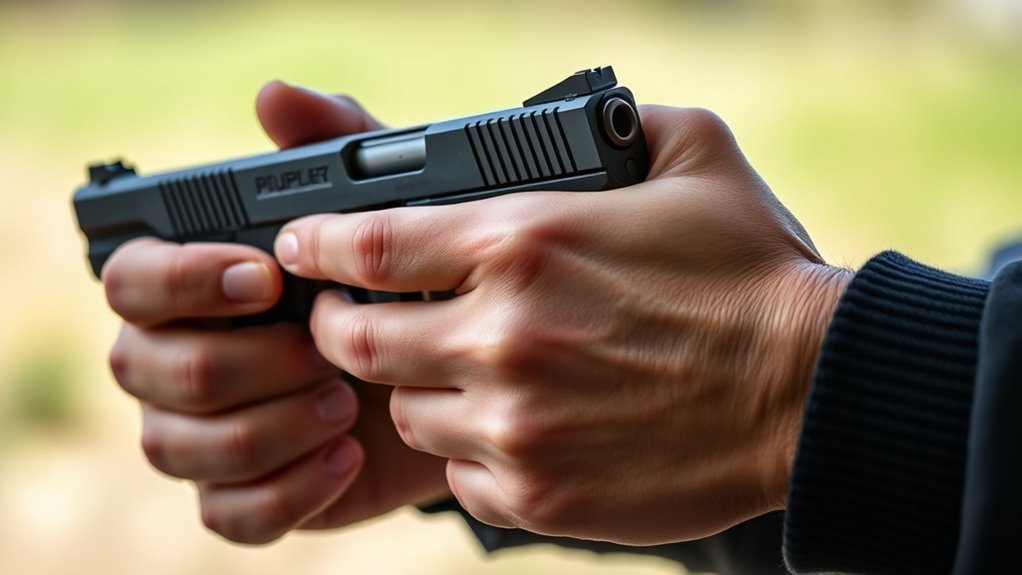smooth controlled pistol grip
