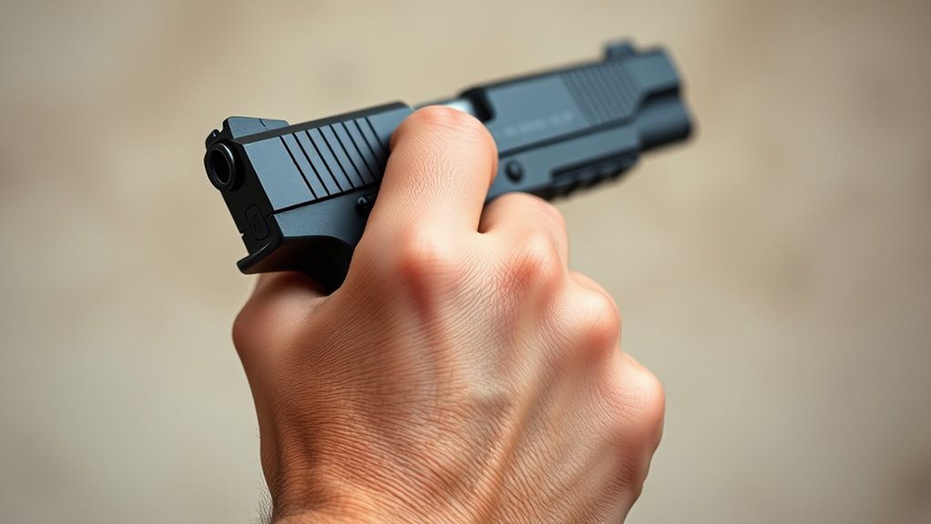support thumb for better grip
