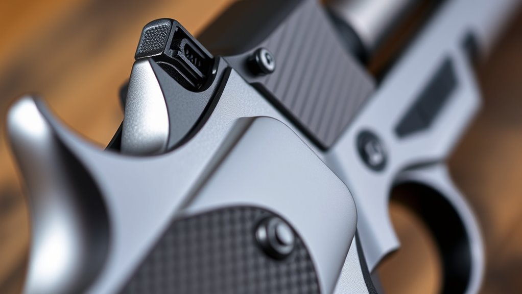thumb safety blocks firing mechanism