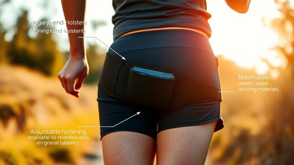 comfortable secure jogging holster