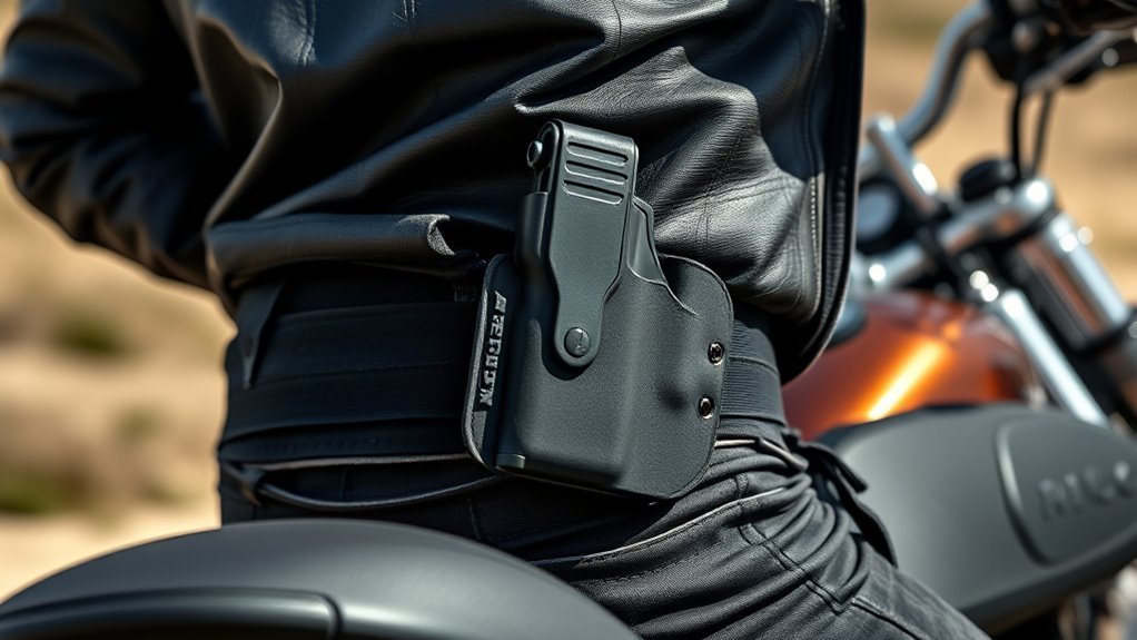 comfortable secure motorcycle holster