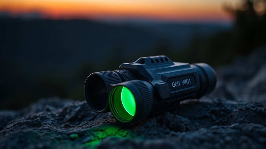lens magnification infrared range