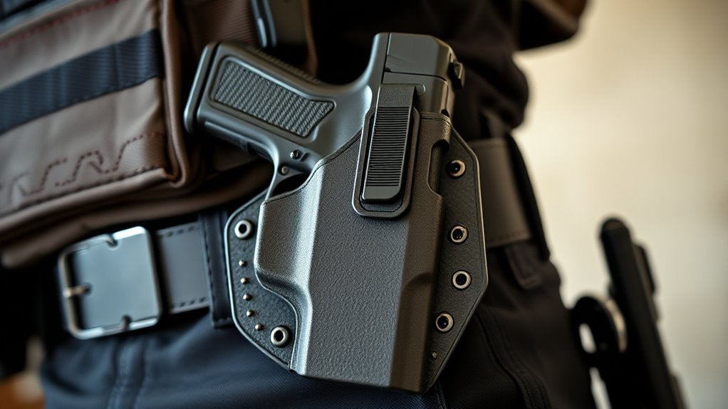 secure accessible firearm holster