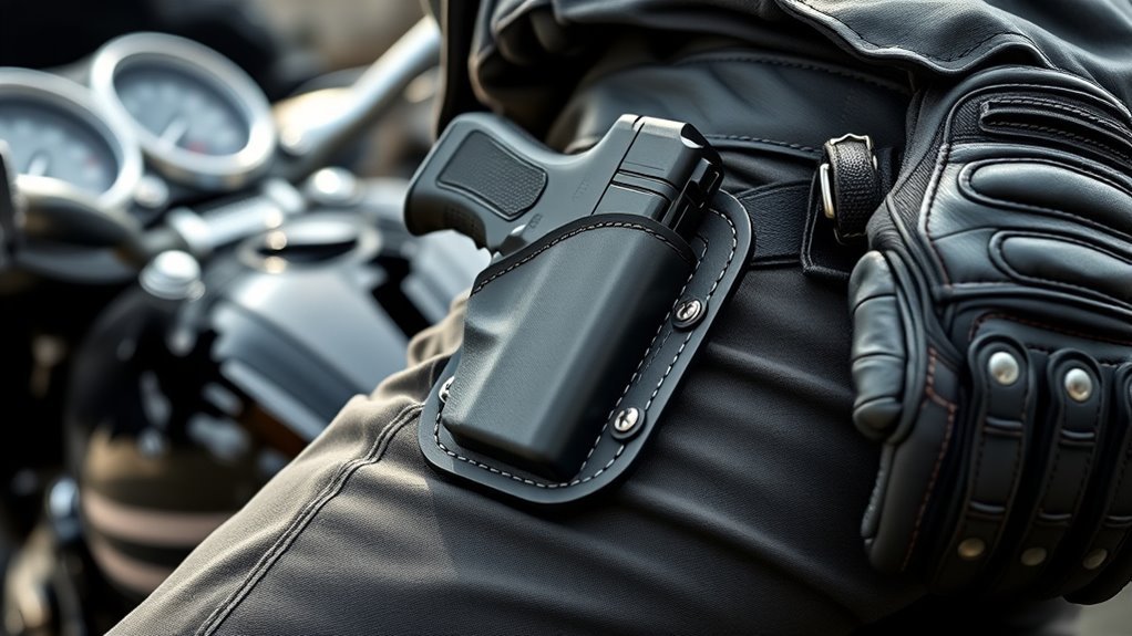 secure accessible motorcycle holster