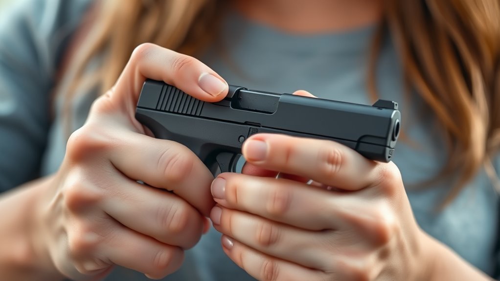 small hands secure grip