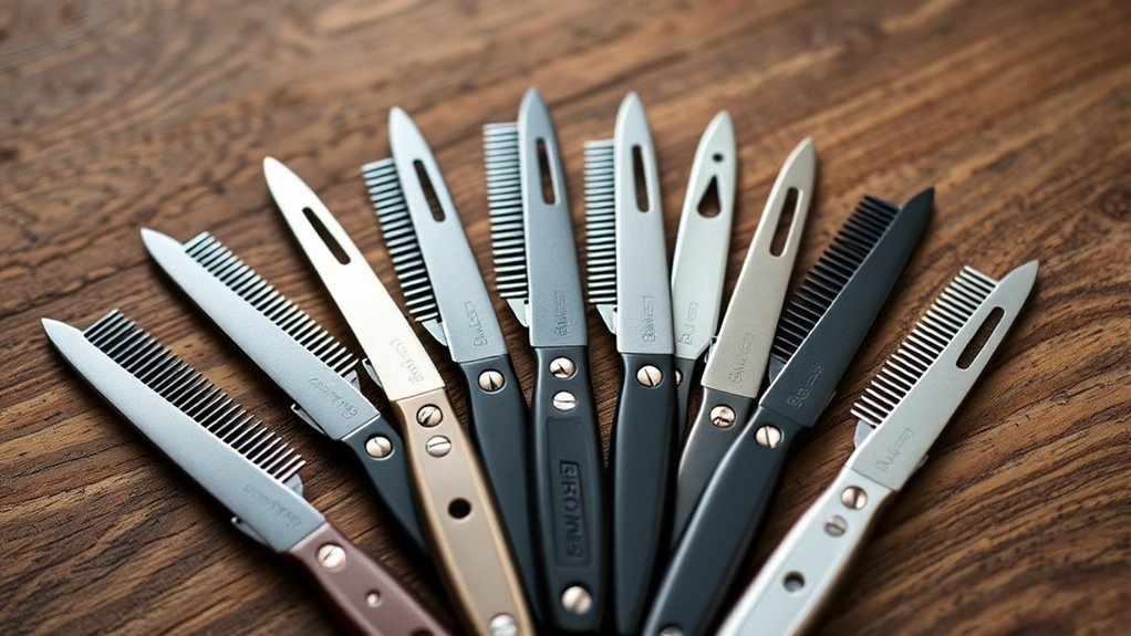 top butterfly knife combs