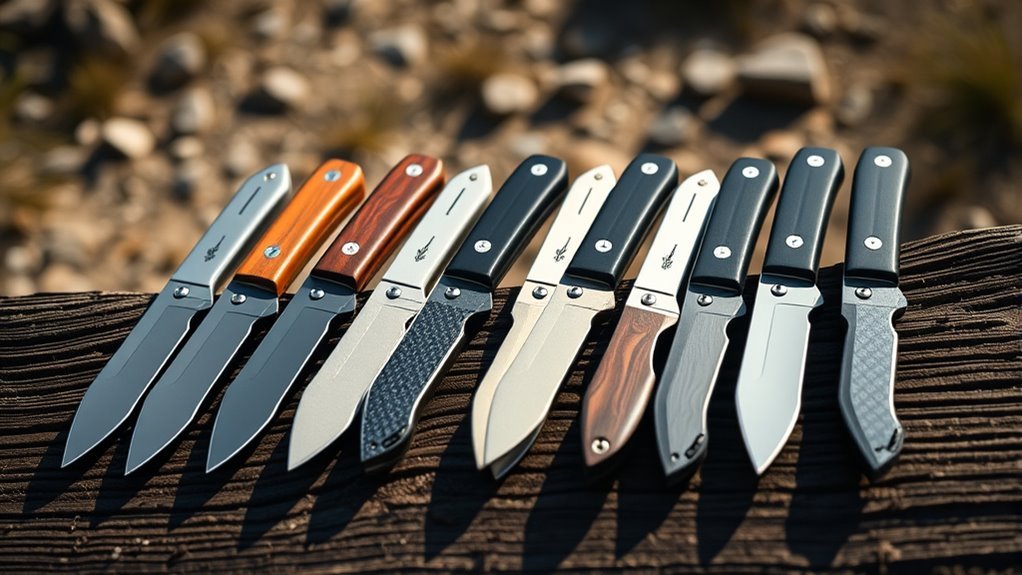 top cross draw knives