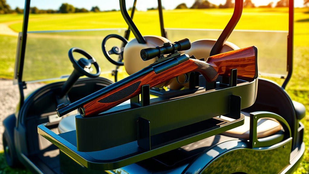 top golf cart gun racks