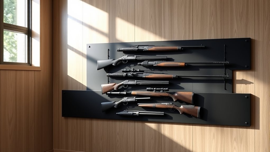 top horizontal gun storage