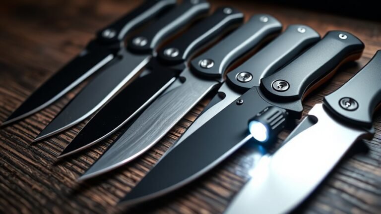 top knife flashlight combos