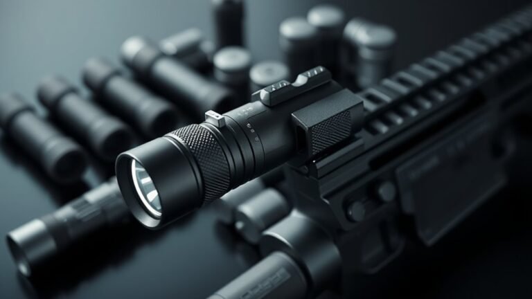top rail mounted flashlights