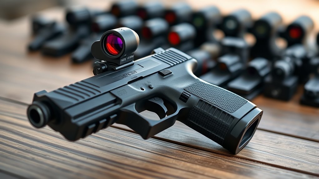 affordable pistol red dots