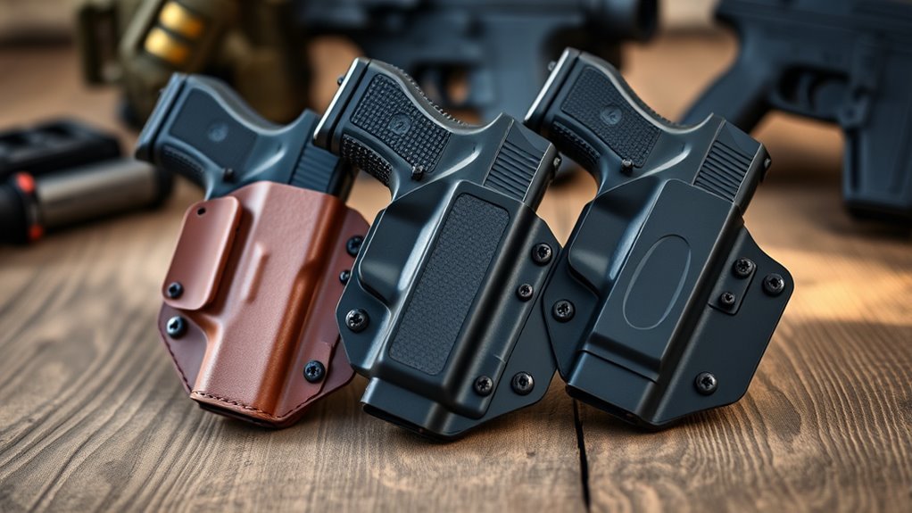 holster material retention comfort
