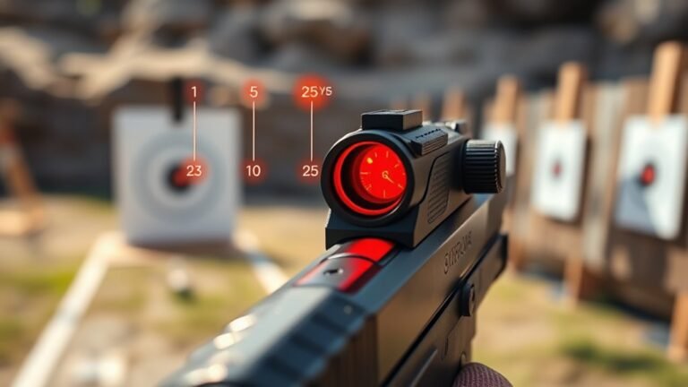 optimal pistol sight distances